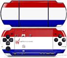 Sony PSP 3000 Decal Style Skin - Red White and Blue