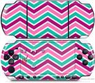 Sony PSP 3000 Decal Style Skin - Zig Zag Teal Pink Purple