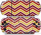 Sony PSP 3000 Decal Style Skin - Zig Zag Yellow Burgundy Orange