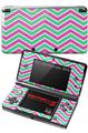 Nintendo 3DS Decal Style Skin - Zig Zag Teal Green and Pink