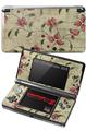 Nintendo 3DS Decal Style Skin - Flowers and Berries Red
