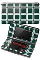 Nintendo 3DS Decal Style Skin - Squared Hunter Green