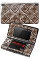 Nintendo 3DS Decal Style Skin - Wavey Chocolate Brown