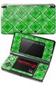 Nintendo 3DS Decal Style Skin - Wavey Green