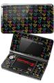 Nintendo 3DS Decal Style Skin - Kearas Hearts Black