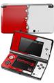 Nintendo 3DS Decal Style Skin - Ripped Colors Red White
