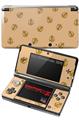 Nintendo 3DS Decal Style Skin - Anchors Away Peach