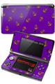 Nintendo 3DS Decal Style Skin - Anchors Away Purple