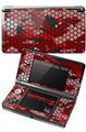 Nintendo 3DS Decal Style Skin - HEX Mesh Camo 01 Red Bright