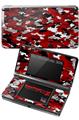 Nintendo 3DS Decal Style Skin - WraptorCamo Digital Camo Red