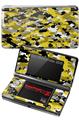 Nintendo 3DS Decal Style Skin - WraptorCamo Digital Camo Yellow