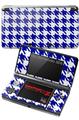 Nintendo 3DS Decal Style Skin - Houndstooth Royal Blue