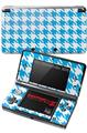 Nintendo 3DS Decal Style Skin - Houndstooth Blue Neon