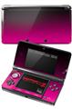 Decal Style Skin compatible with Nintendo 3DS Smooth Fades Hot Pink Black