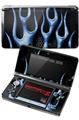 Nintendo 3DS Decal Style Skin - Metal Flames Blue