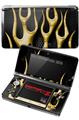 Nintendo 3DS Decal Style Skin - Metal Flames Yellow