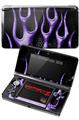 Nintendo 3DS Decal Style Skin - Metal Flames Purple
