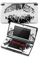 Nintendo 3DS Decal Style Skin - Big Kiss Lips Black on White