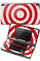 Nintendo 3DS Decal Style Skin - Bullseye Red and White