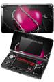 Nintendo 3DS Decal Style Skin - Barbwire Heart Hot Pink