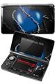 Nintendo 3DS Decal Style Skin - Barbwire Heart Blue