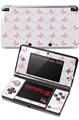 Nintendo 3DS Decal Style Skin - Pastel Butterflies Pink on White