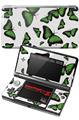 Nintendo 3DS Decal Style Skin - Butterflies Green