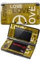 Nintendo 3DS Decal Style Skin - Love and Peace Yellow