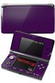 Nintendo 3DS Decal Style Skin - Carbon Fiber Purple