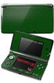 Nintendo 3DS Decal Style Skin - Carbon Fiber Green