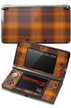 Nintendo 3DS Decal Style Skin - Plaid Pumpkin Orange