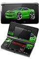 Nintendo 3DS Decal Style Skin - 2010 Camaro RS Green