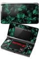 Nintendo 3DS Decal Style Skin - Skulls Confetti Seafoam Green