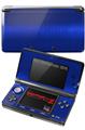 Nintendo 3DS Decal Style Skin - Simulated Brushed Metal Blue