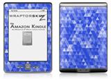Triangle Mosaic Blue - Decal Style Skin (fits 4th Gen Kindle with 6inch display and no keyboard)