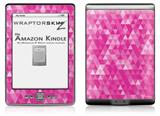 Triangle Mosaic Fuchsia - Decal Style Skin (fits 4th Gen Kindle with 6inch display and no keyboard)
