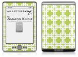 Boxed Sage Green - Decal Style Skin (fits 4th Gen Kindle with 6inch display and no keyboard)
