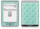 Wavey Seafoam Green - Decal Style Skin (fits 4th Gen Kindle with 6inch display and no keyboard)