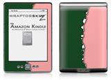 Ripped Colors Green Pink - Decal Style Skin (fits 4th Gen Kindle with 6inch display and no keyboard)