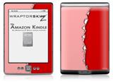 Ripped Colors Pink Red - Decal Style Skin (fits 4th Gen Kindle with 6inch display and no keyboard)