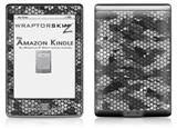 HEX Mesh Camo 01 Gray - Decal Style Skin (fits 4th Gen Kindle with 6inch display and no keyboard)