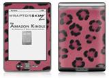 Leopard Skin Pink - Decal Style Skin (fits 4th Gen Kindle with 6inch display and no keyboard)