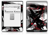 Abstract 02 Red - Decal Style Skin (fits 4th Gen Kindle with 6inch display and no keyboard)