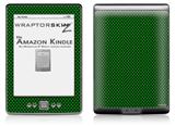 Carbon Fiber Green - Decal Style Skin (fits 4th Gen Kindle with 6inch display and no keyboard)