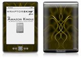Abstract 01 Yellow - Decal Style Skin (fits 4th Gen Kindle with 6inch display and no keyboard)