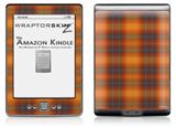 Plaid Pumpkin Orange - Decal Style Skin (fits 4th Gen Kindle with 6inch display and no keyboard)