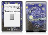 Vincent Van Gogh Starry Night - Decal Style Skin (fits 4th Gen Kindle with 6inch display and no keyboard)