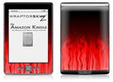 Fire Red - Decal Style Skin (fits 4th Gen Kindle with 6inch display and no keyboard)