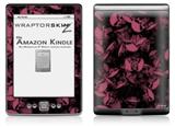 Skulls Confetti Pink - Decal Style Skin (fits 4th Gen Kindle with 6inch display and no keyboard)