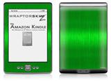 Simulated Brushed Metal Green - Decal Style Skin (fits 4th Gen Kindle with 6inch display and no keyboard)